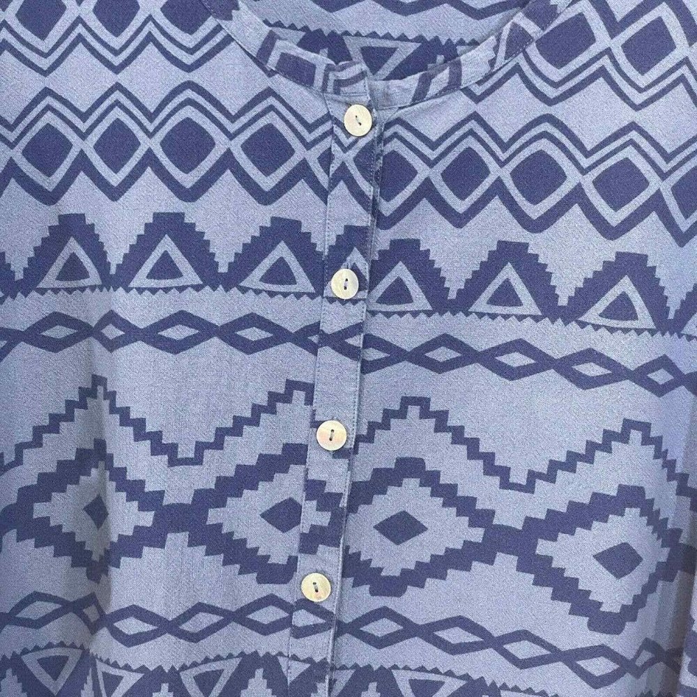 Soft Surrounding Linen Blend Button Down Lagenloo… - image 4